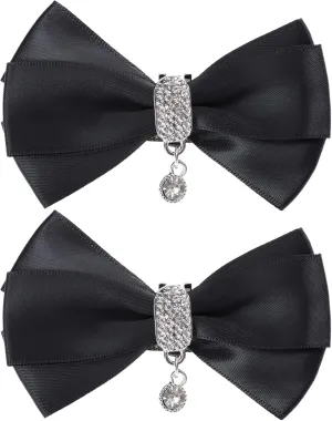 1 Pair Detachable Shoe Flower Pearl Shoe Rhinestone Shoes Decoration Womens Accessories Shoe Clips Shoe Jewelry Wedding Shoes for Women Big Bow Bride Rhinestones Miss Bow Tie Charm