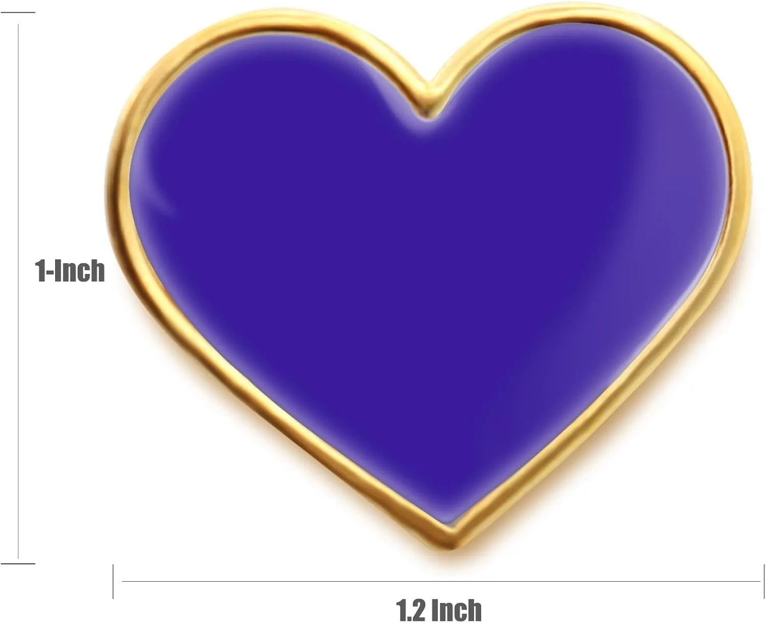 12/25/50/100Pcs Multicolor Heart Love Lapel Pins Bulk - Metal Heart Health Brooch Badge For Men Women Clothes Bags Hats