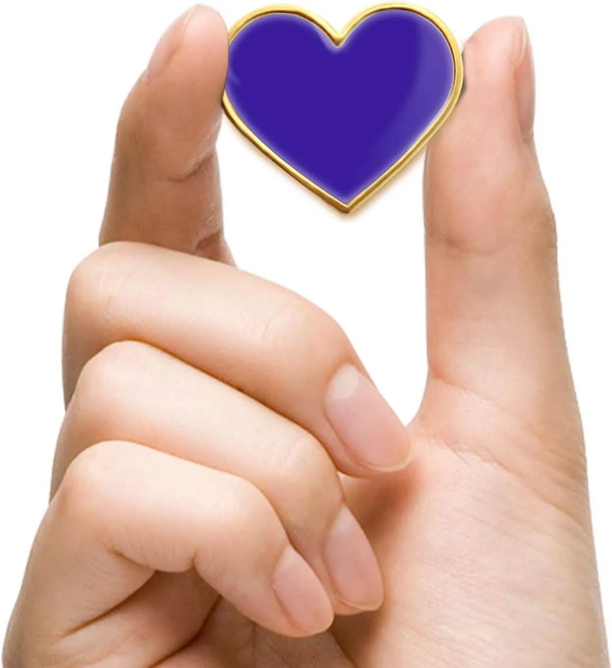 12/25/50/100Pcs Multicolor Heart Love Lapel Pins Bulk - Metal Heart Health Brooch Badge For Men Women Clothes Bags Hats