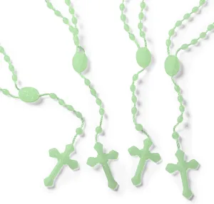 17'' luminous in the dark rosary, imported from Italy - 12 rosary set (Luminous)