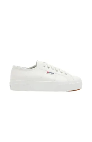 2740 Platform Tumbled Leather White