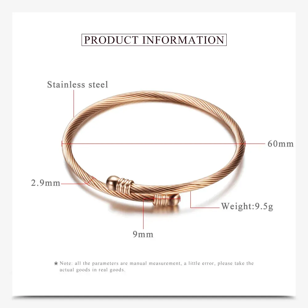 3 Colors lockable Braclets Bangles