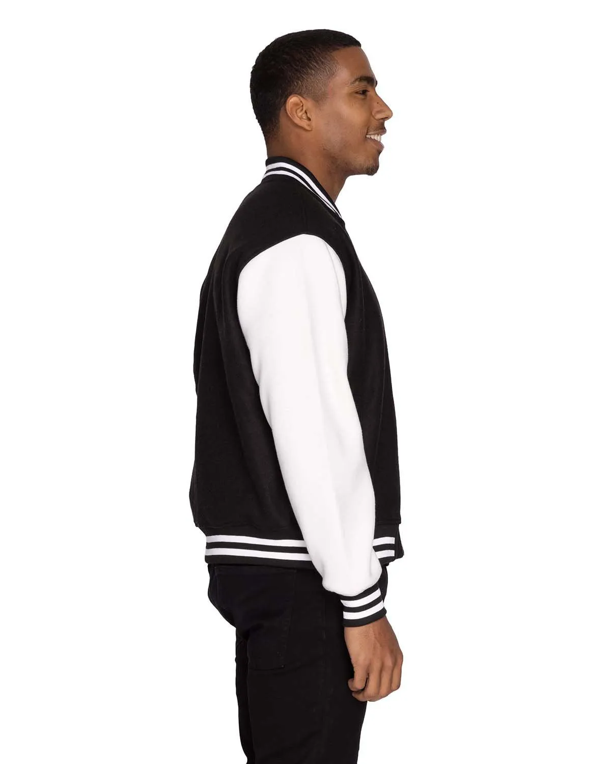 364J-Threadfast Apparel-BLACK/ WHITE