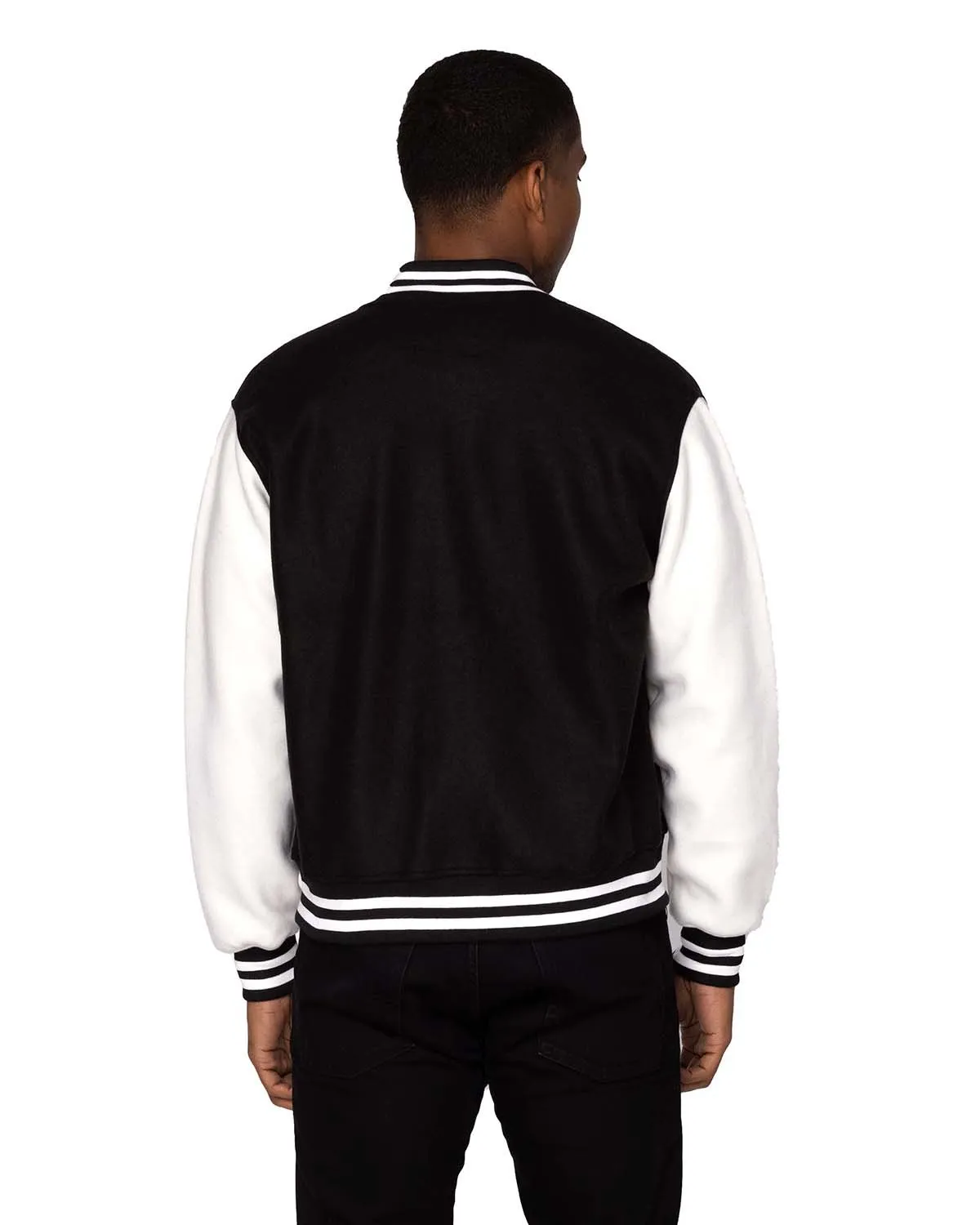 364J-Threadfast Apparel-BLACK/ WHITE