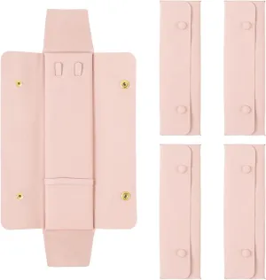 4 Pcs Necklace Travel Case Tangle Free Travel Necklace Organizer Microfiber Jewelry Pouch Necklace Organizer Holder Storage Bag for Women Pink