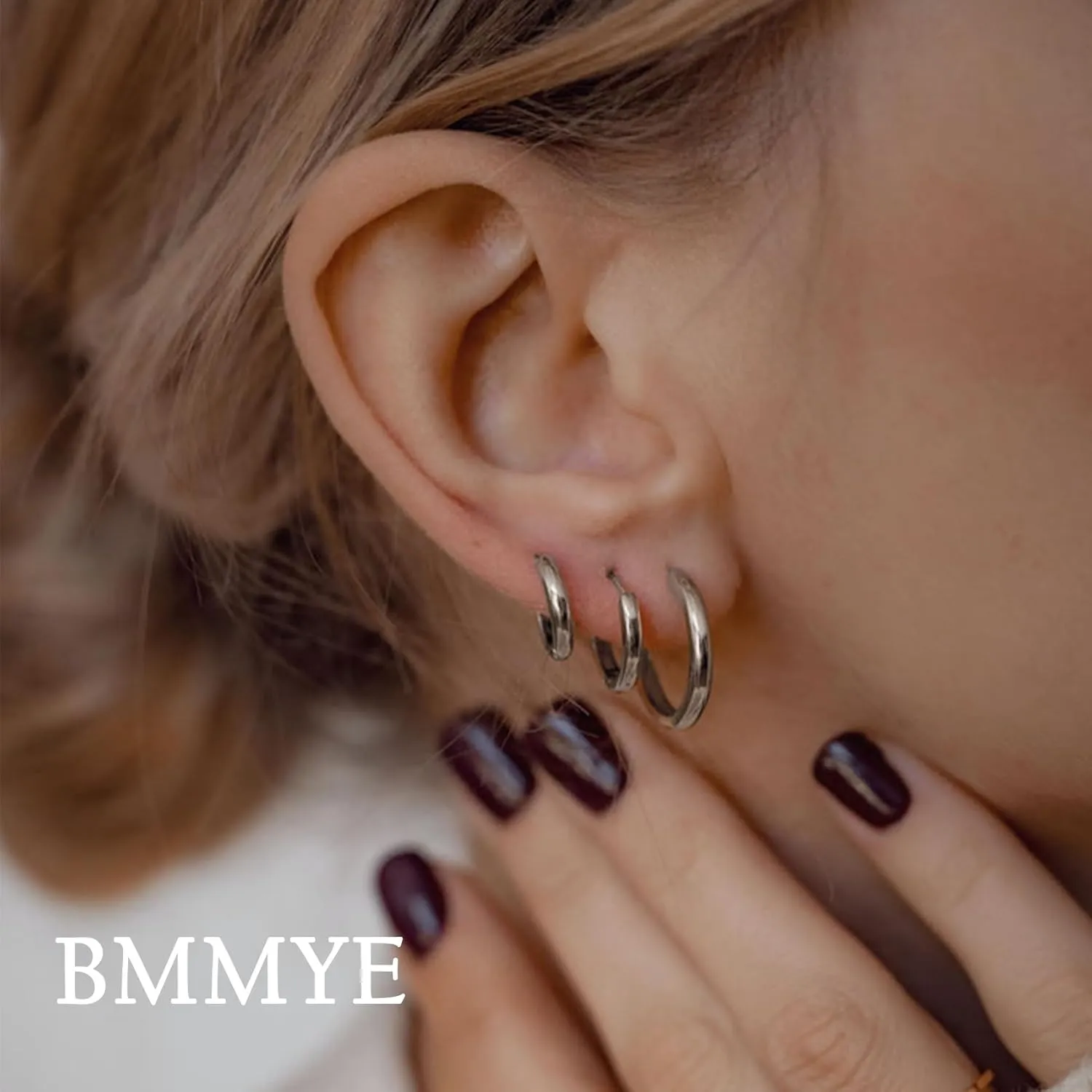 5-10 Pairs Small Gold Silver Hoop Earrings for Women, Stainless Steel Earrings Set Mens Lightweight Thin Hypoallergenic Nickel Free Small Earings