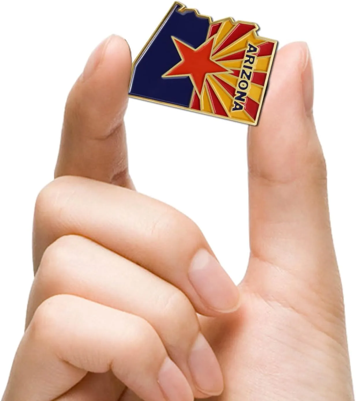 6/12/50/100Pcs Arizona Lapel Pins Bulk - Metal AZ Souvenir for Men Women Clothes Bags Hats Easter Day