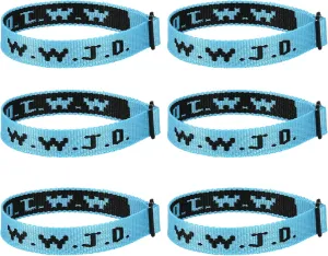 6PCS/12PCS WWJD Bracelet Pack for Women Men, Christian Gifts Wristbands, WWJD Bracelets - What Would Jesus Do Bracelet