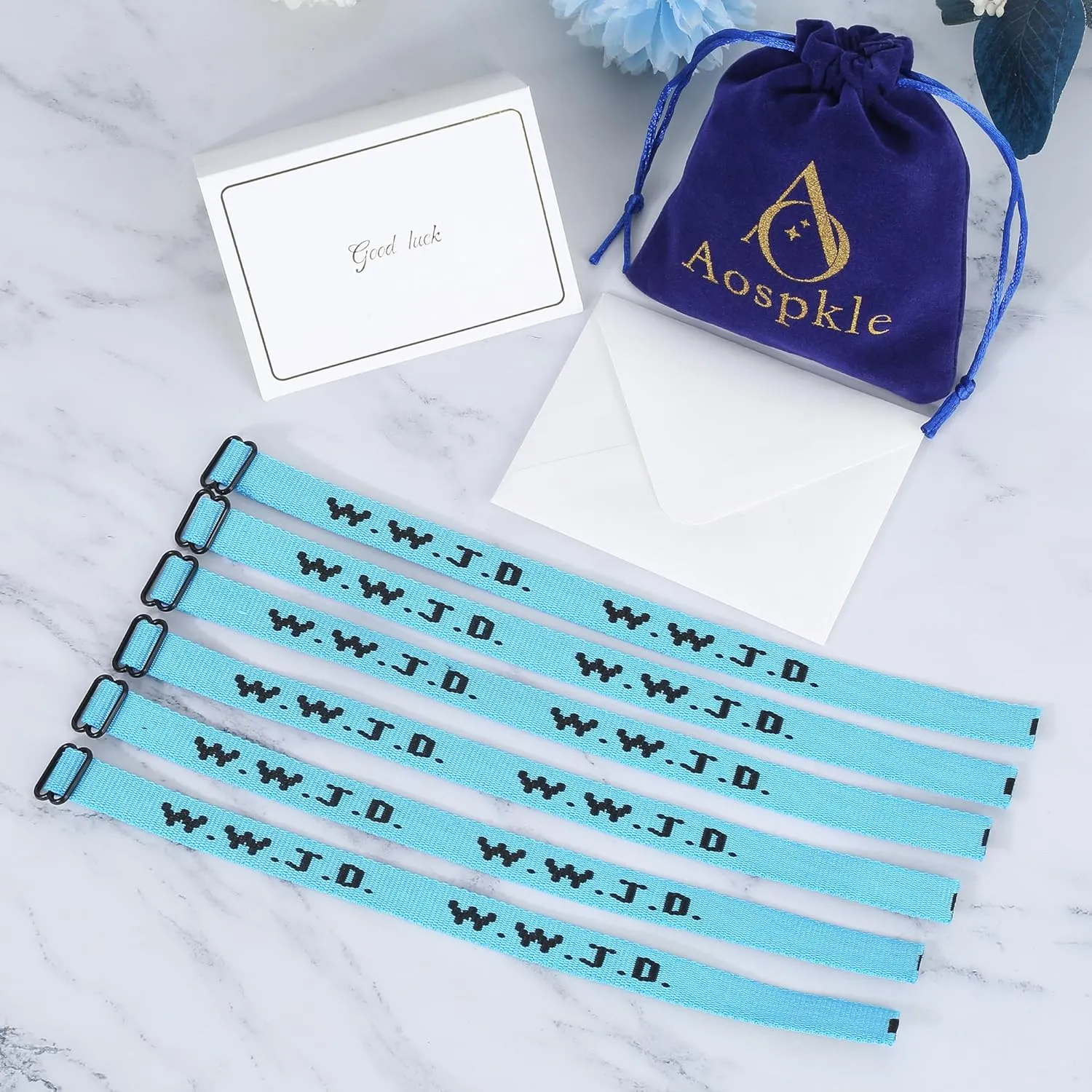 6PCS/12PCS WWJD Bracelet Pack for Women Men, Christian Gifts Wristbands, WWJD Bracelets - What Would Jesus Do Bracelet