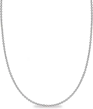 925 Sterling Silver O Chain Necklace Pendant Adjustable 0 Chain Necklace