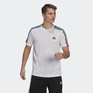 adidas AEROREADY Designed to Move Sport 3-Stripes Men's Tee