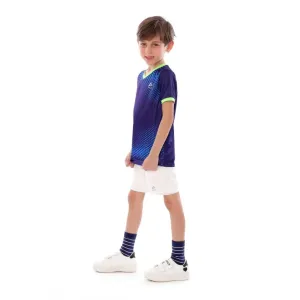 Anja Boys Blue and Green Football T-Shirt [WS]
