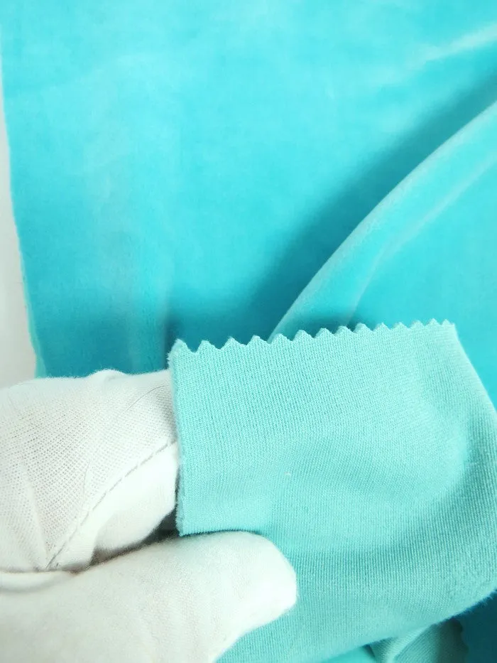 Aqua Stretch Mochi Plush Minky / Soft Solid Fabric by the Yard