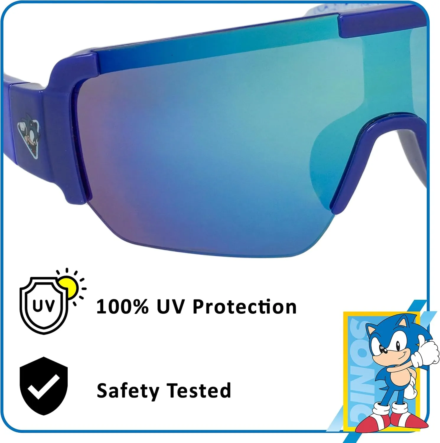 ARKAID Sonic Boys Sunglasses | Official Sega Merchandise | UV 400 | One Size Fits Most Kids