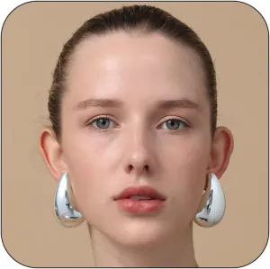 Ascona Drop Earring Extra Large Big Chunky Gold Hoop Earrings for Women, Lightweight Hypoallergenic Gold Plated Earrings Fashion Jewelry