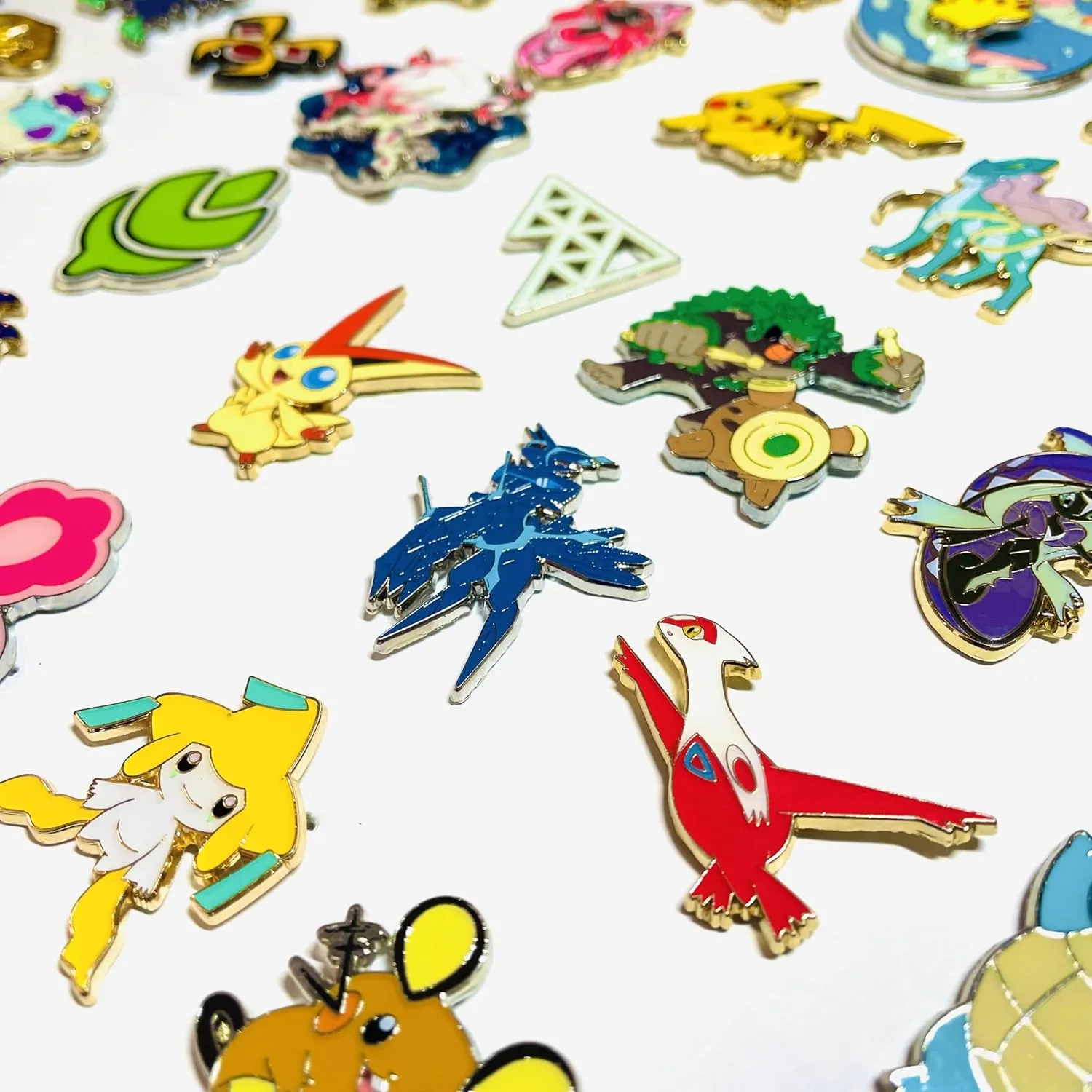 Assorted Pokemon Enamel Pins Lot No Duplicates - Official Pokemon TCG Pin