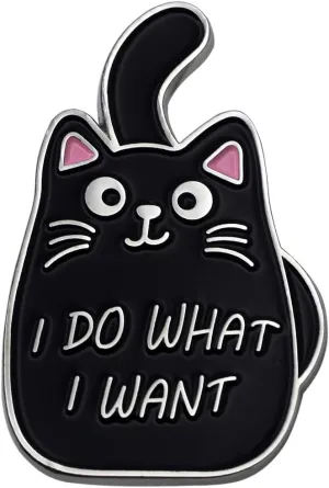 Black Cat Enamel Lapel Pin Funny Cute Cat Enamel Pins for Backpacks Hat Bags Chrismas Birthday Gift