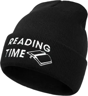 Book Lovers Gifts - Book Accessories for Reading Lovers - Gifts for Readers Nerds - Book Reading Beanie Hats for Men Women