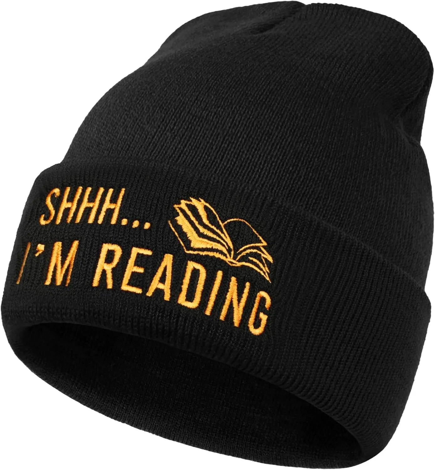 Book Lovers Gifts - Book Accessories for Reading Lovers - Gifts for Readers Nerds - Book Reading Beanie Hats for Men Women
