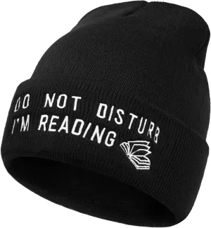 Book Lovers Gifts - Book Accessories for Reading Lovers - Gifts for Readers Nerds - Book Reading Beanie Hats for Men Women