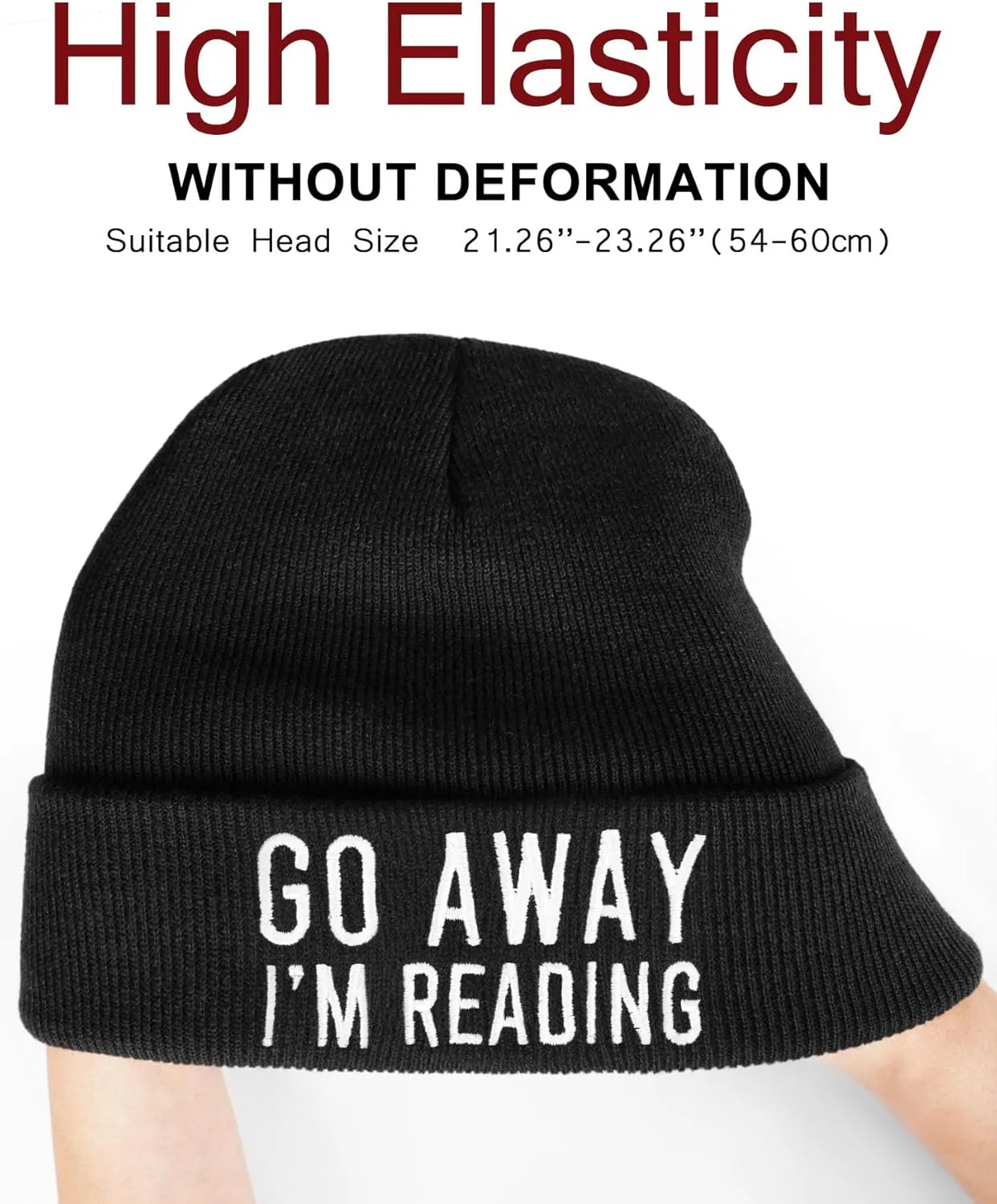 Book Lovers Gifts - Book Accessories for Reading Lovers - Gifts for Readers Nerds - Book Reading Beanie Hats for Men Women