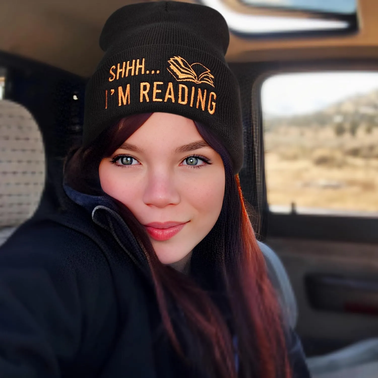 Book Lovers Gifts - Book Accessories for Reading Lovers - Gifts for Readers Nerds - Book Reading Beanie Hats for Men Women