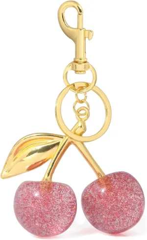 Cherry Bag Charm Keychain, Cute Charms for Purses and Bags, Cherry Keychains Accessory for Women