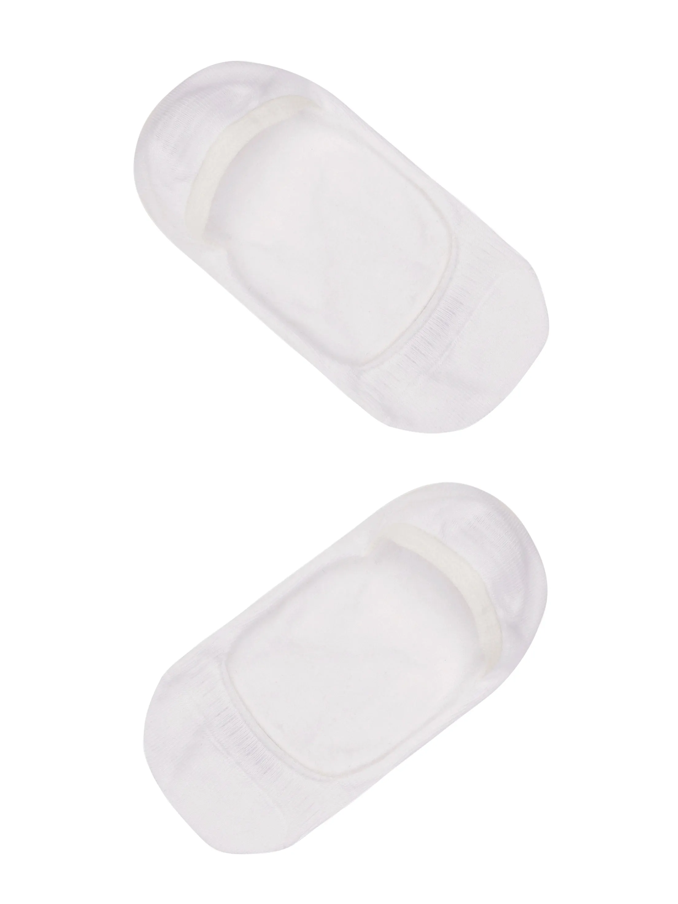 Compact Cotton Stretch No Show Socks With Stay Fresh Treatment - White