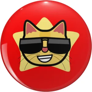 Cool Cat Wearing Sunglasses Cat Illustration Lapel Pin Cute Brooch Pins Badges