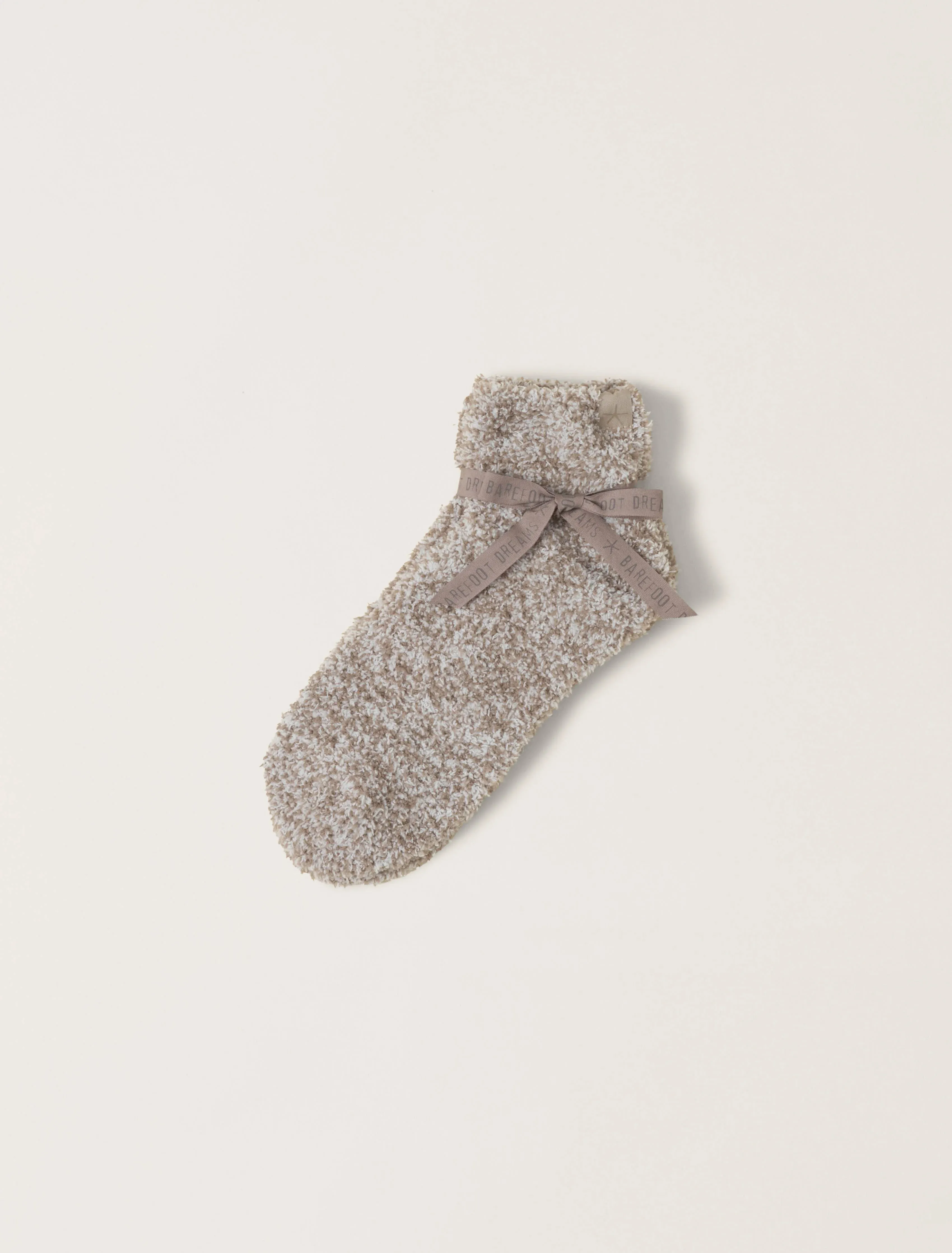 CozyChic® Heathered Tennis Socks - Nickel/White