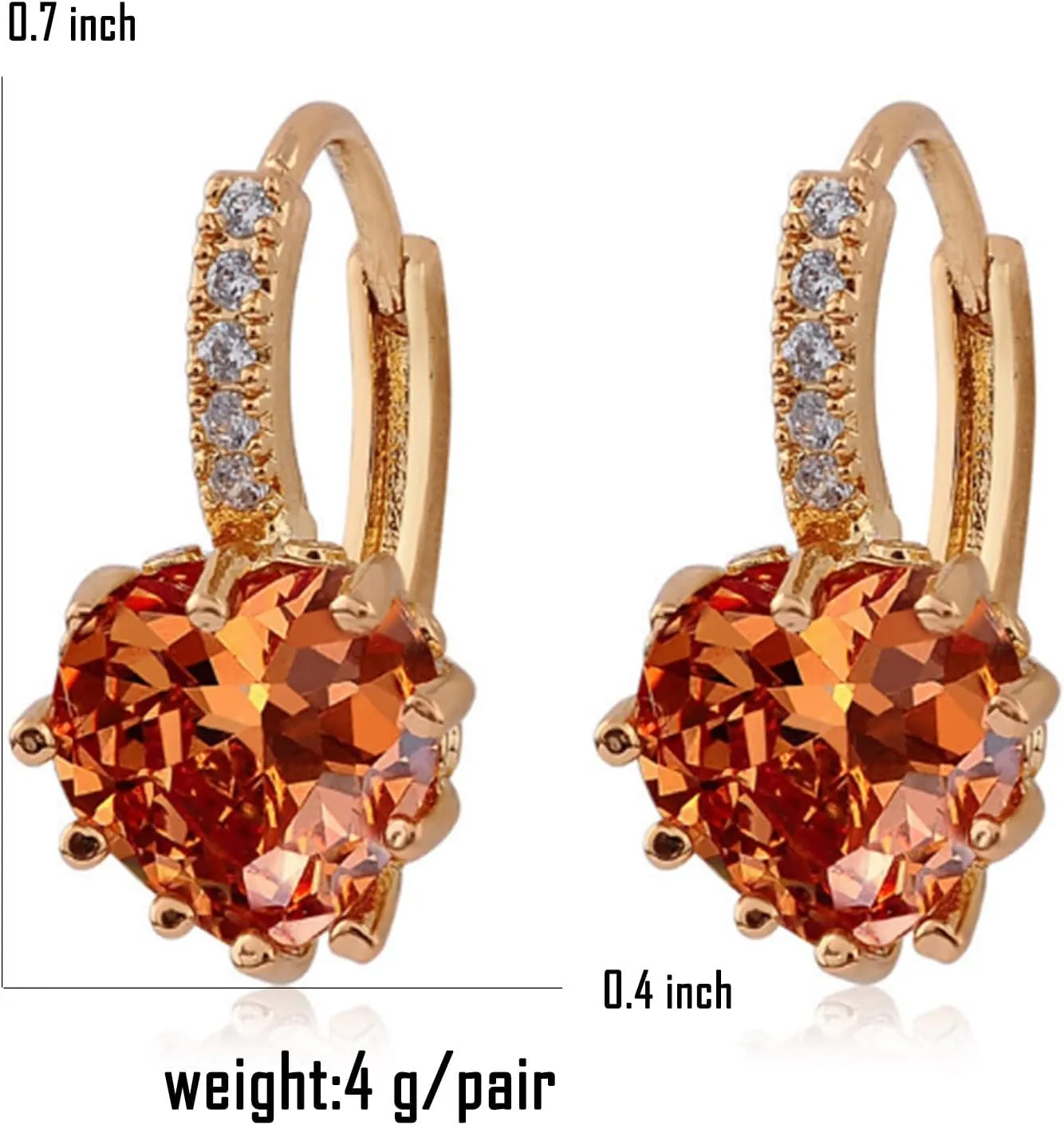 Crystal Square Cushion Drop Leverback Earrings Gold Pated Hypoallergenic Cute Dangle Earring Fashion Jewelry for Women