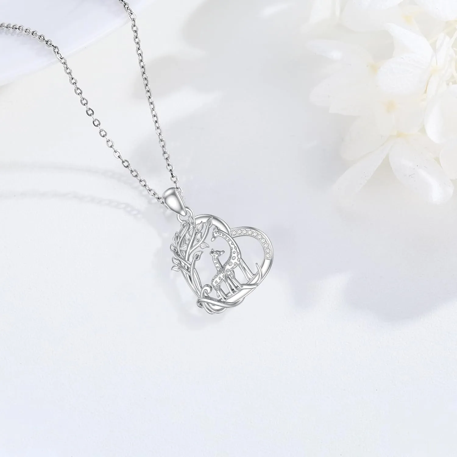 Cute Animal Necklace for Women 925 Sterling Silver Animal Pendant Jewelry Christmas Birthday Gifts for Daughter