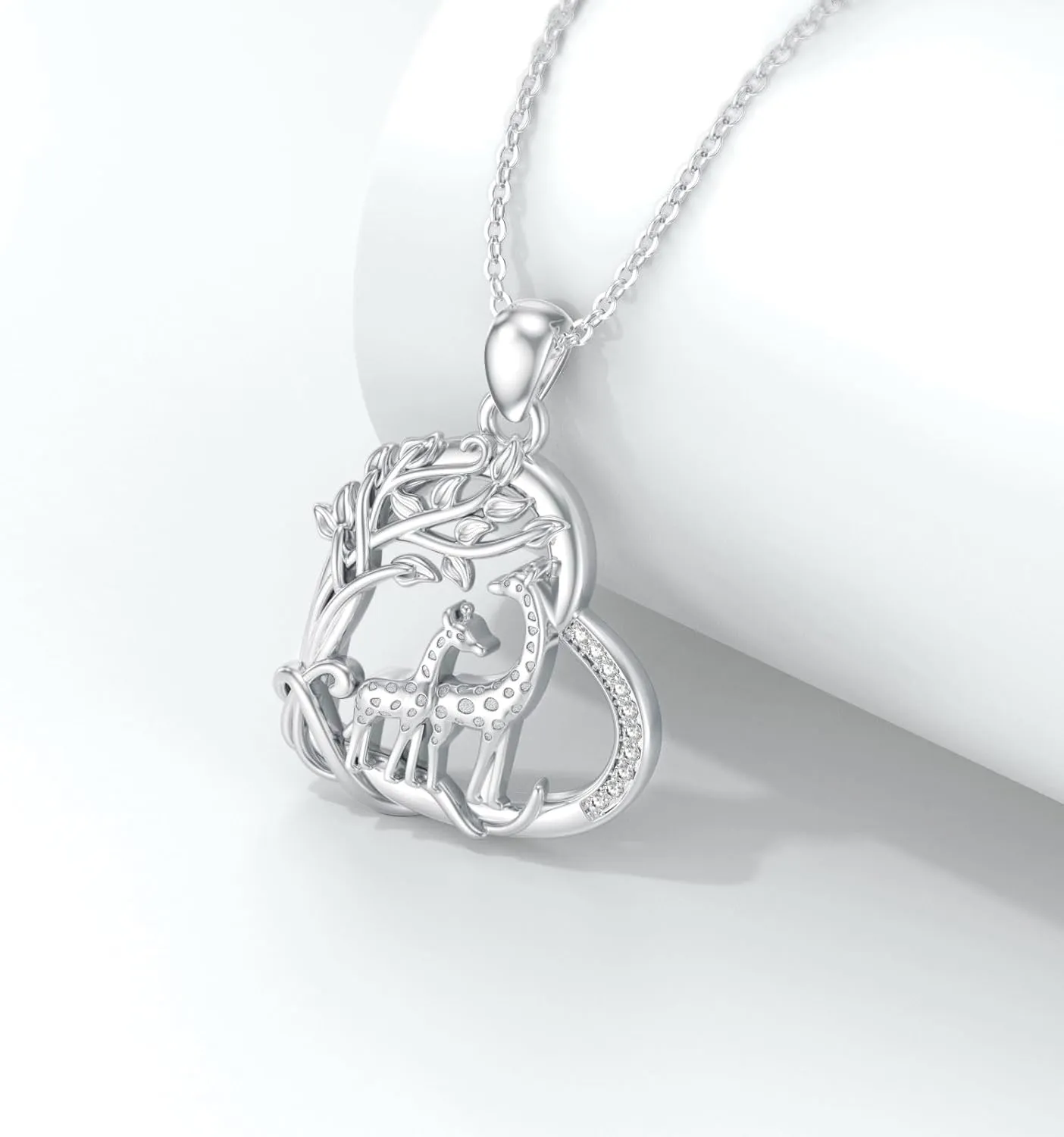 Cute Animal Necklace for Women 925 Sterling Silver Animal Pendant Jewelry Christmas Birthday Gifts for Daughter