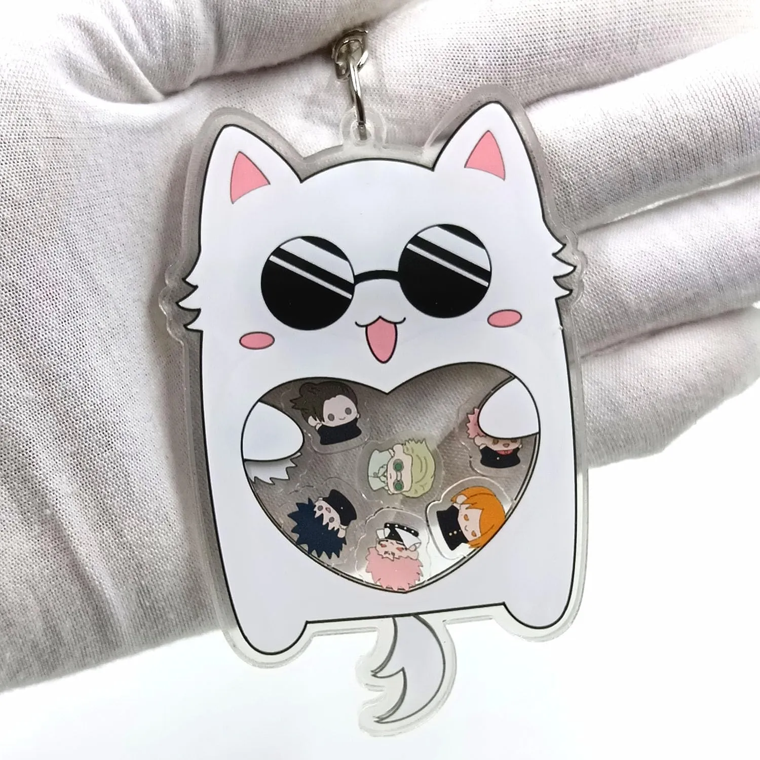 Cute Cat Keychain Anime Cat Keychain Keyring for Backpack Bag Jewelry Accessories for Men Women
