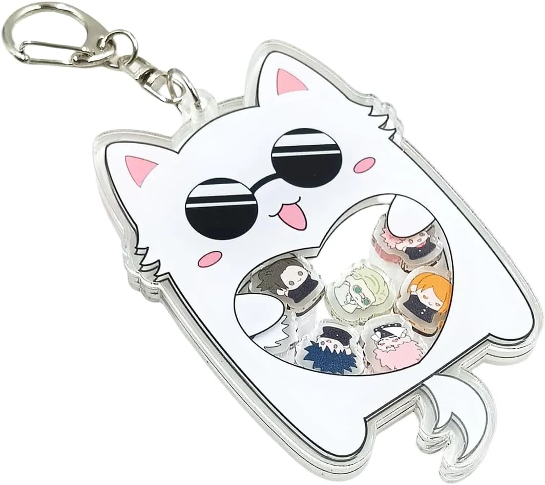 Cute Cat Keychain Anime Cat Keychain Keyring for Backpack Bag Jewelry Accessories for Men Women