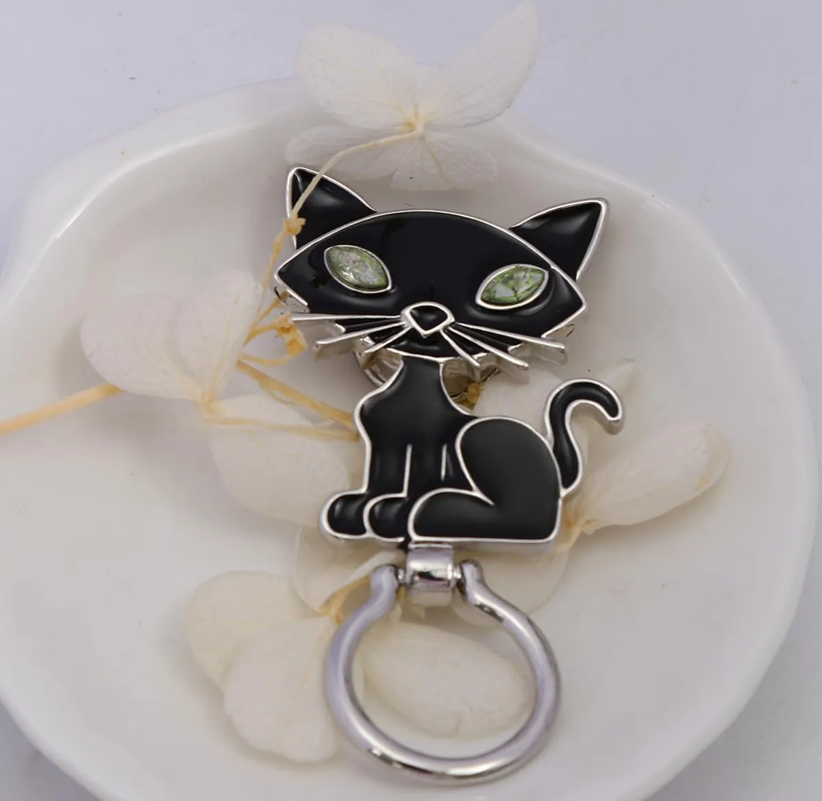 Cute Cat Magnetic Eyeglass Holder for Unisex Adult