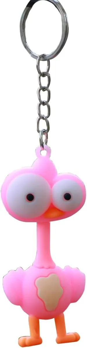 Cute Keychains for Women, Animal Shaped Bird Key Holder, Rubber Key Organizers, Kawaii Accessories for Bags (bird)