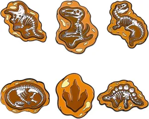 Dinosaur Skeleton Fossil Skull Brooch Horror Shape Design Personalized Creative Drip Oil Metal Badge Halloween Carnival Punk Ghost Enamel Pin Jewelry Suitable for Hats Jackets Canvas Bags