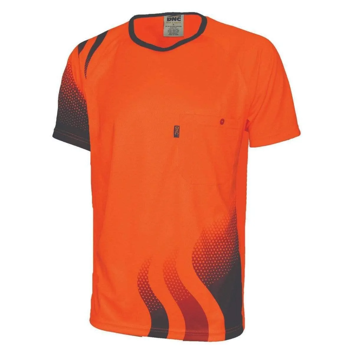 Dnc Workwear Wave Hi-vis Sublimated Tee - 3562