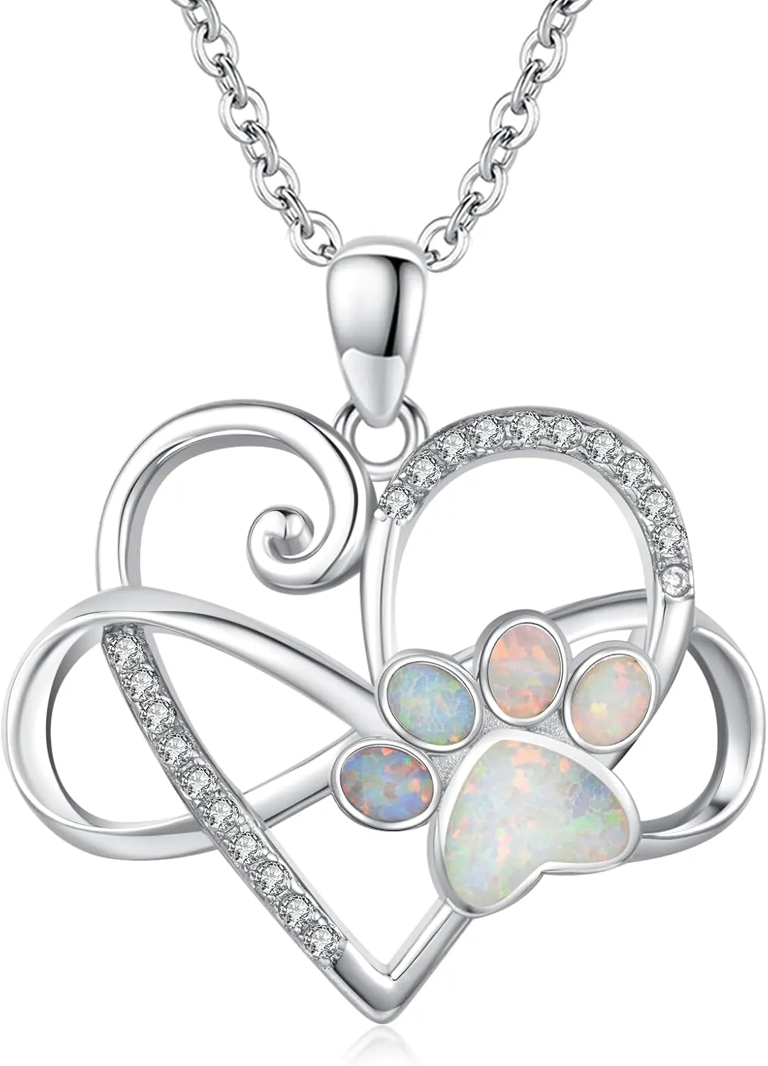 Dog Cat Necklace Pendant 925 Sterling Silver Pet Jewelry Gifts for Women