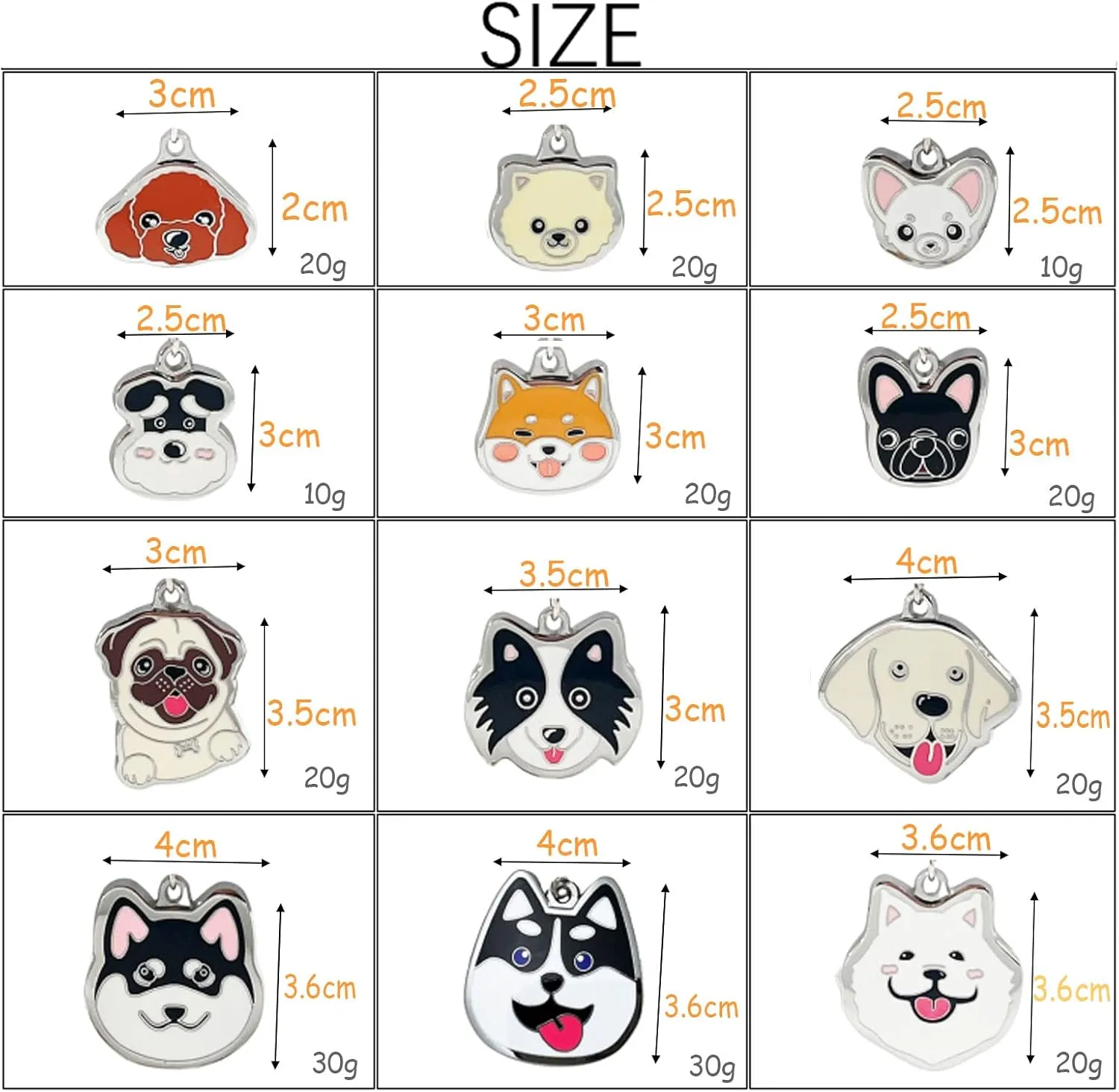 Dog Keychain, Pet Pendant Keyring, Metal Dog Lover Keyring, Bag Pendant Decoration