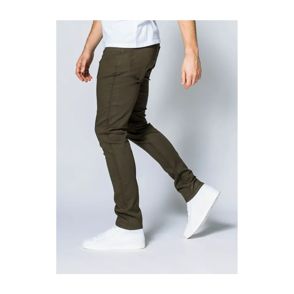 DUER Men's No Sweat Pant Slim Army Green