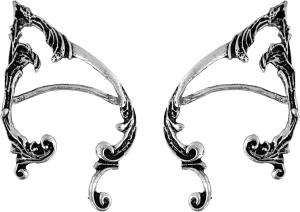 Ear Cuff Earrings for Women Elf Ear Wrap Climber Earrings Fairy Ear Clip Earrings (Silver, Alloy)