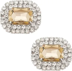 Elegant Alloy Rhinestone Shoe Decorations - Crystal Shoe Buckles & Clips for Wedding, Bridal, Craft, Jewelry, Heels, Clothing, Bags, Hats, Dress Decor