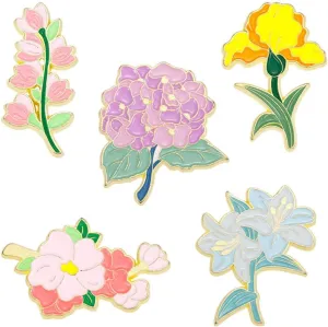 Enamel Pin Set Creative Lovely Brooch Pins Enamel Lapel Pin Lettering Pins Lapel Badge