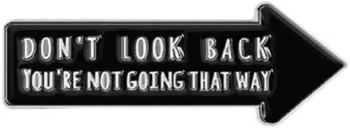 Enamel Pins for Backpacks Bag Hat Jacket Cute Stuff for Girl Women Button Pins Bag Charm DON'T LOOK BACK