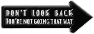 Enamel Pins for Backpacks Bag Hat Jacket Cute Stuff for Girl Women Button Pins Bag Charm DON'T LOOK BACK