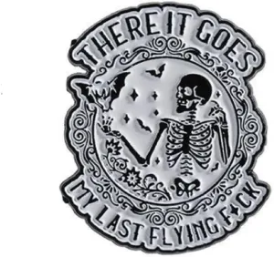 Enamel Pins for Backpacks Bag Hat Jacket Cute Stuff for Girl Women Button Pins Bag Charm Skull THERE IT GOES
