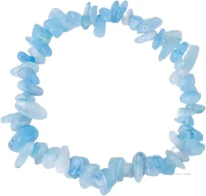 Erliway Crystals Stretch Bracelet Irregular Beads Stretch Bracelet Healing Crystals Chips Bracelet Natural Gemstone Bracelets for Women Jewelry Reiki Meditation