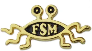 EvolveFISH FSM Flying Spaghetti Monster Lapel Pin